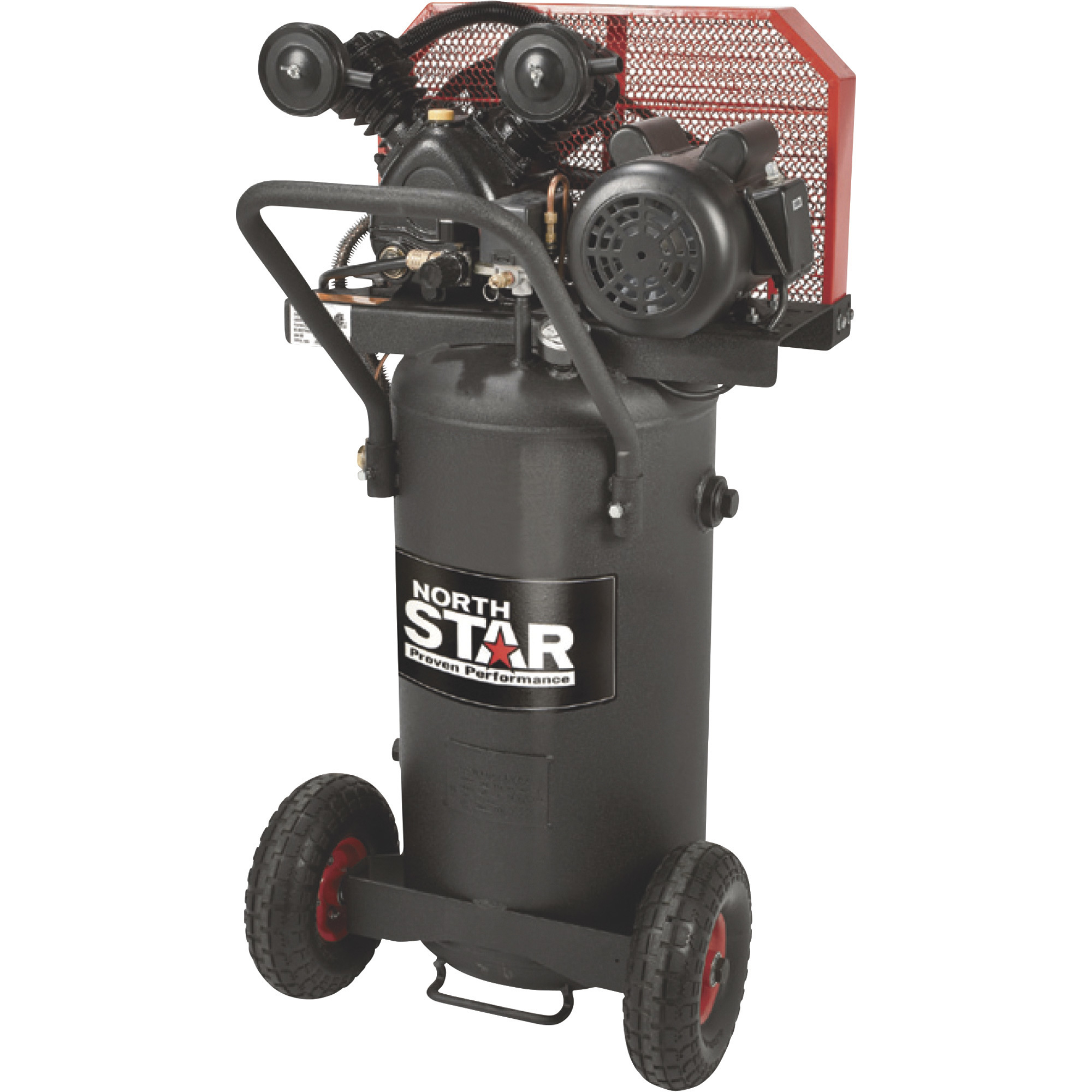 NorthStar Single-Stage Portable Electric Air Compressor, 2 HP, 20-Gallon, 5.0 CFM, Vertical